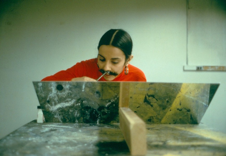 Implante de vello facial./ The Estate of Ana Mendieta Collection