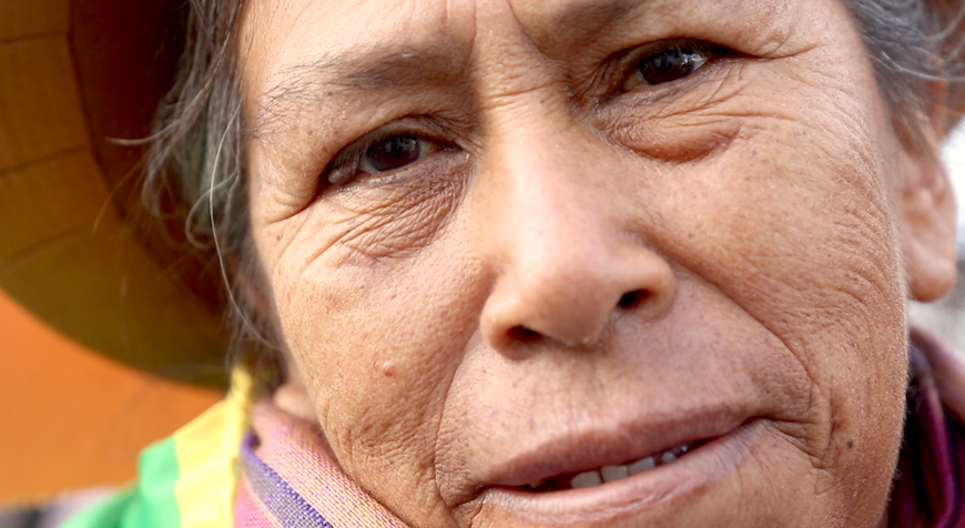 Rosalía Clemente, lideresa indígena de Perú y campesina./ L.M.