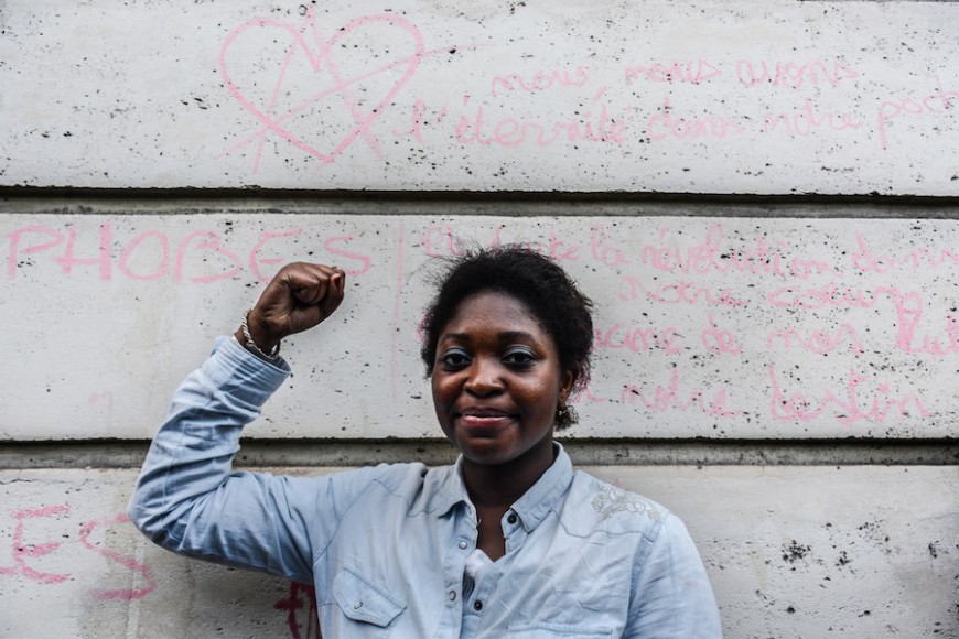 Aminata Coulibaly-M'Bengue, militante feminista y antirracista./ Teresa Suárez