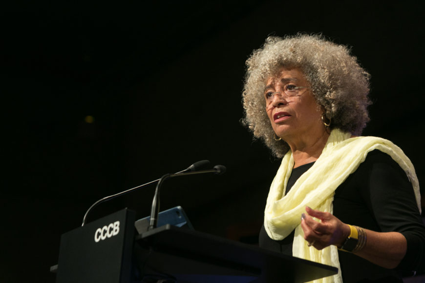 Angela Davis, en Barcelona. Foto: © CCCB, Miquel Taverna, 2017.