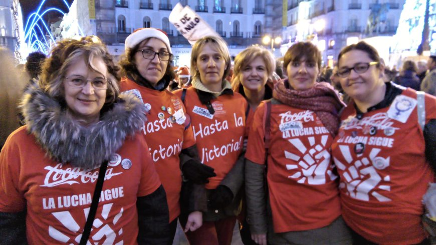 Algunas de las 'espartanas' en la última manifestación celebrada en Madrid. / Foto: Alberto G. Palomo