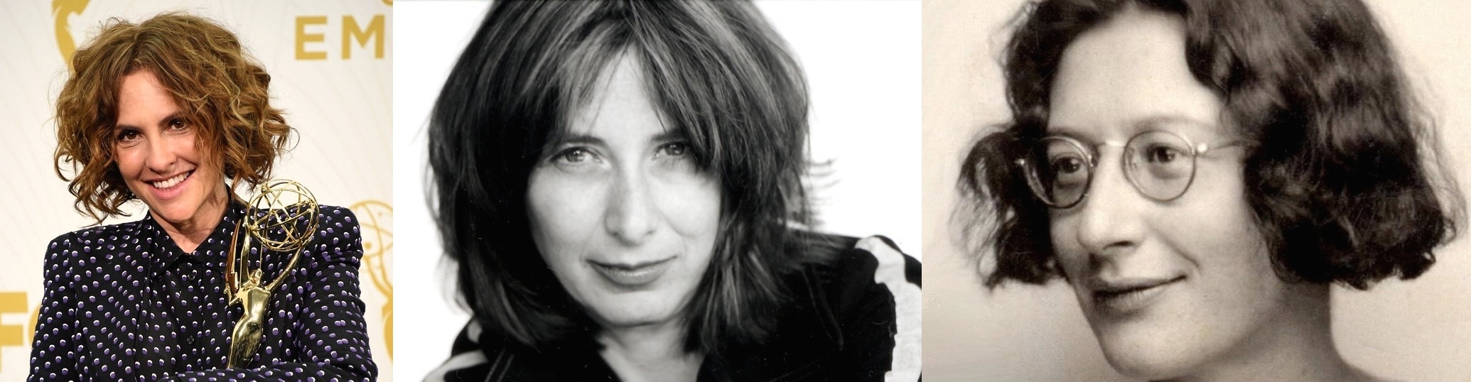 De derecha a izquierda: la filósofa Simone Weil, la novelista Chris Kraus y la directora Jill Soloway.