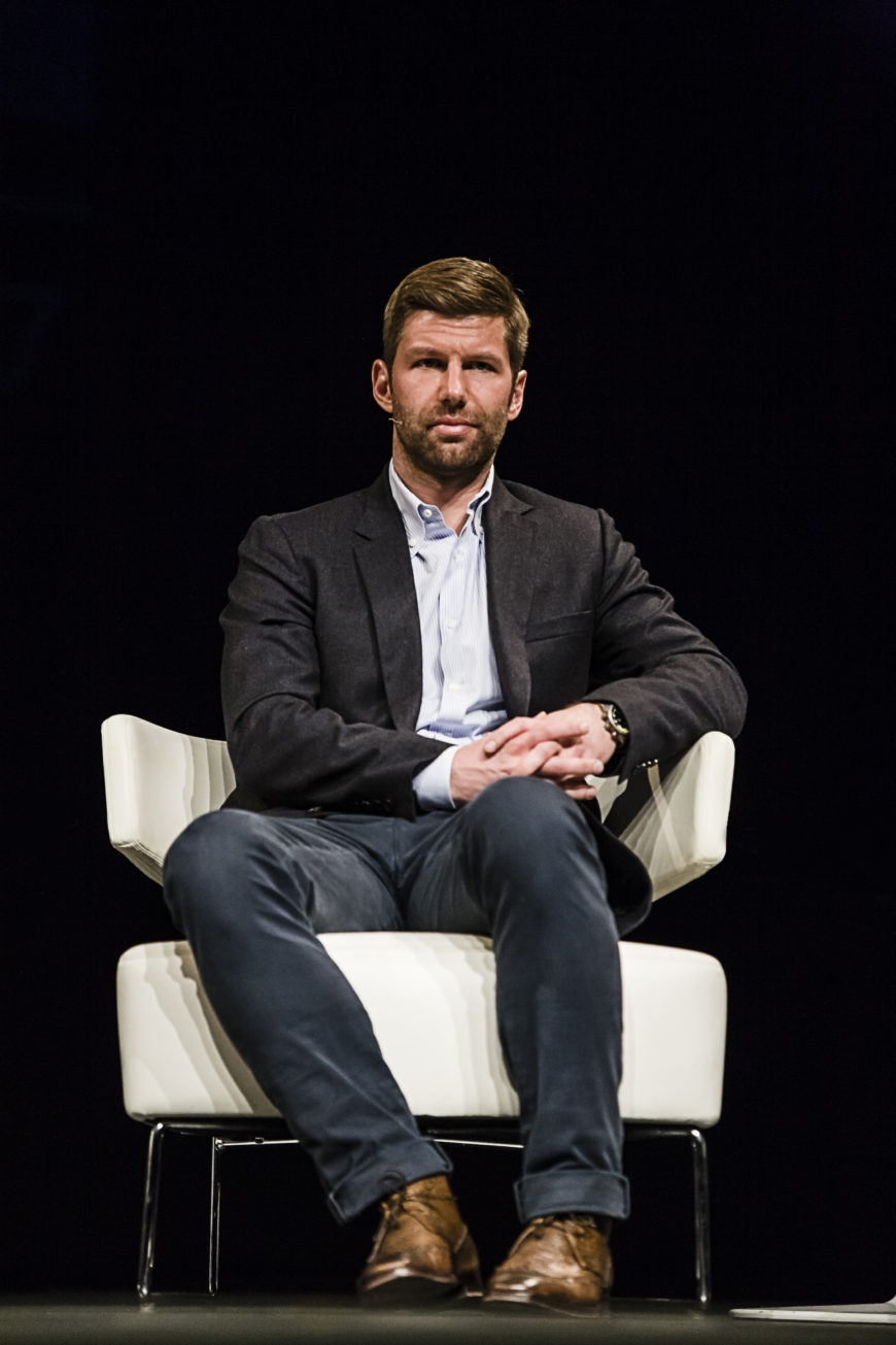 Thomas Hitzlsperger, en su visita a Bilbao. / Foto: J. Marcos