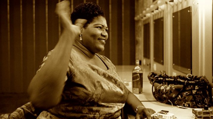 Big Mama Thornton en su camerino