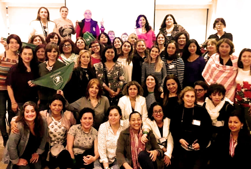 Foto oficial del Encuentro de la Red Internacional de Periodistas con Visión de Género en Uruguay