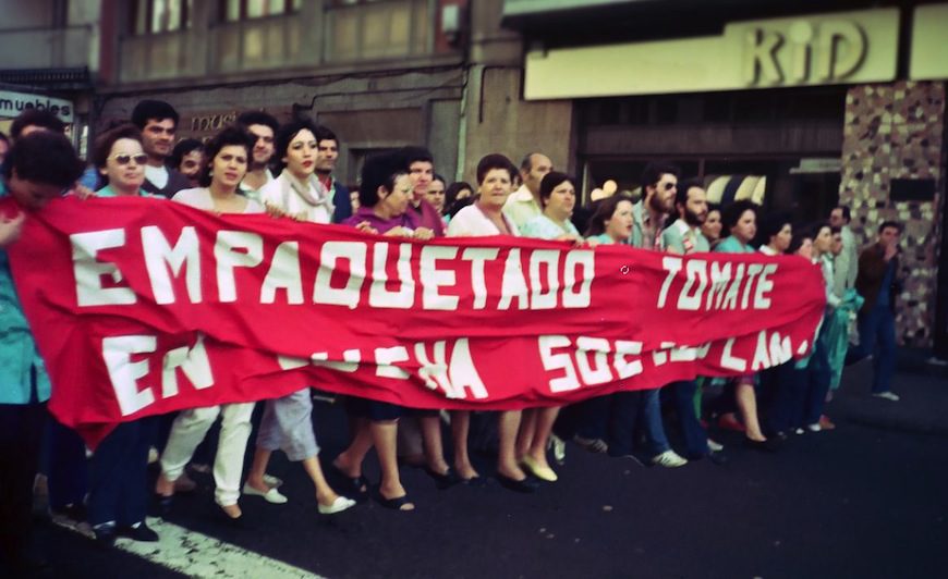 En 1978, las empaquetadoras de tomate hicieron huelga para exigir el respeto a sus derechos laborales