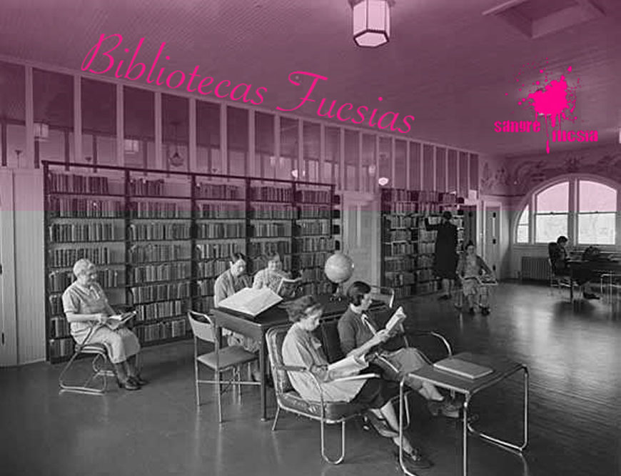 Sangre Fucsia - Mujeres leyendo en la biblioteca