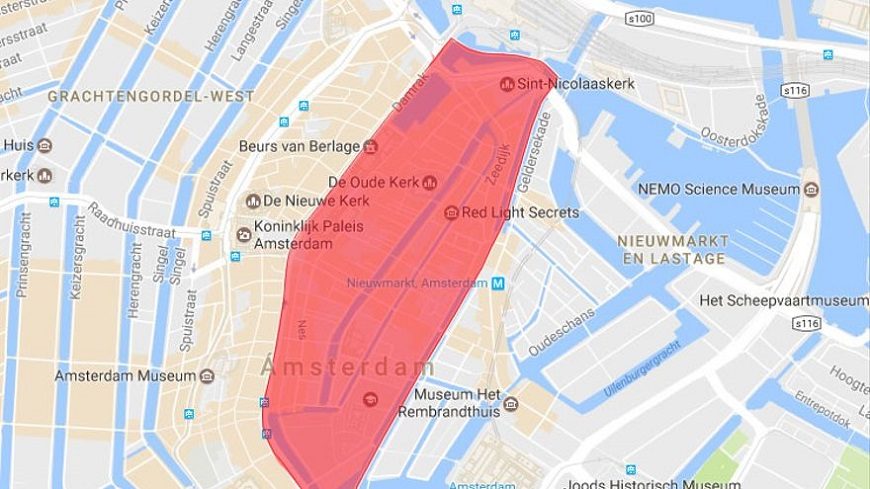 Mapa de Amsterdam.