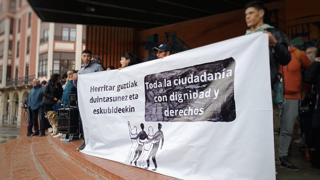 Concentración antirracista en Barakaldo